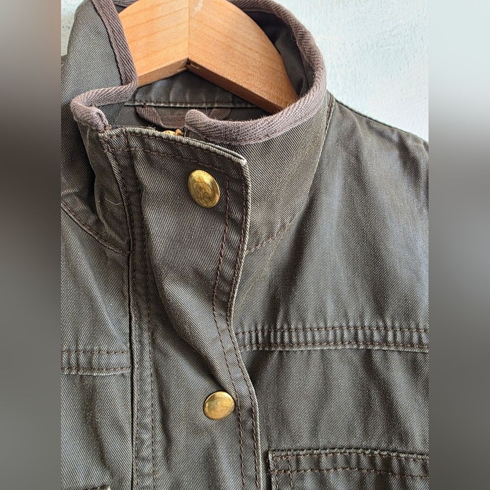 J.Crew Women's The Downtown Field Jacket Green Size XS Distressed - Picture 4 of 11